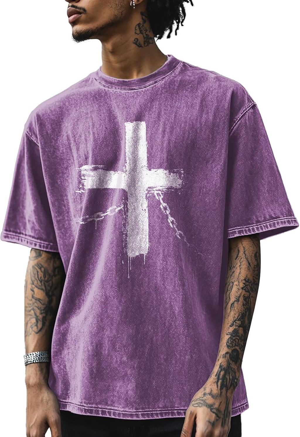 Vintage Graphic Printed T-Shirts for Men Casual Cotton Tees Comfy Streetwear Crewneck Short Sleeve Summer Tops