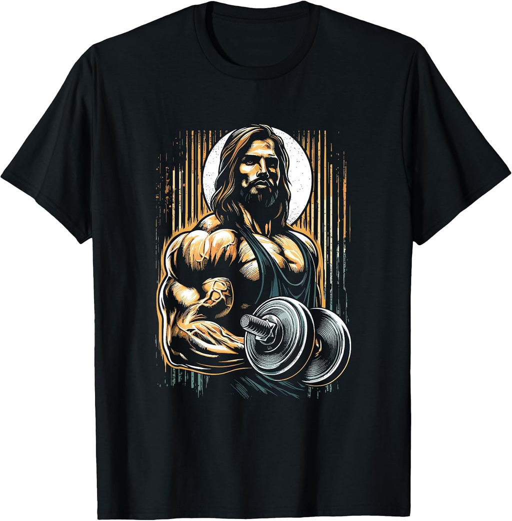 Retro Weightlifting Jesus Meme Lover Gifts