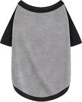 Stylish Grey Color Block Dog Shirt: Premium Polyester, Comfortable, Breathable, and Wrinkle-Resistant. Perfect Apparel for Small, Medium, & Large Dogs, a Must-Have for Pet Lovers L