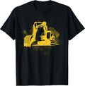 Construction Site Truck Driving Men Boys Gift Excavator T-Shirt