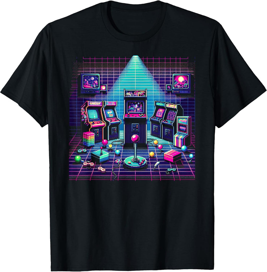 Classic Arcade Gaming Design T-Shirt
