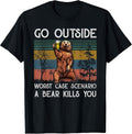 Retro Vintage Funny Quote Bear Shirt Men Gifts
