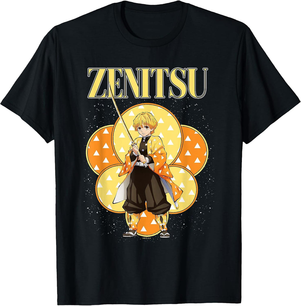 Kimetsu no Yaiba Zenitsu Yellow Flash Night T-Shirt