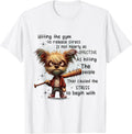 Funny Hitting The Gym To Release Stress Tee Shirt