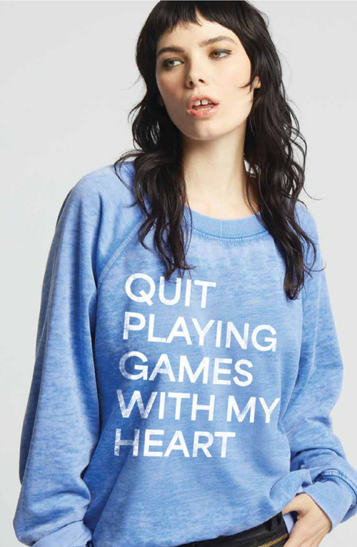 303471 - 630 Quit Playing Graphic Sweatshirt