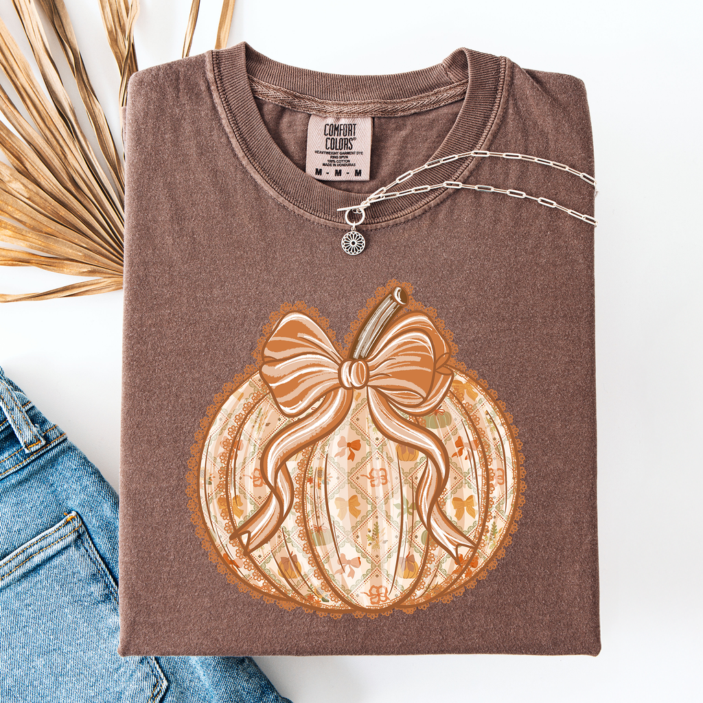 Pumpkin, Faux Lace, Halloween, Autumn, Fall T-Shirt
