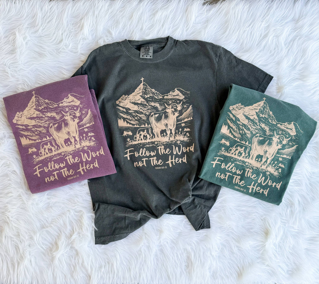 Follow the Word Christian Tee - Faith Fall Graphic Tee