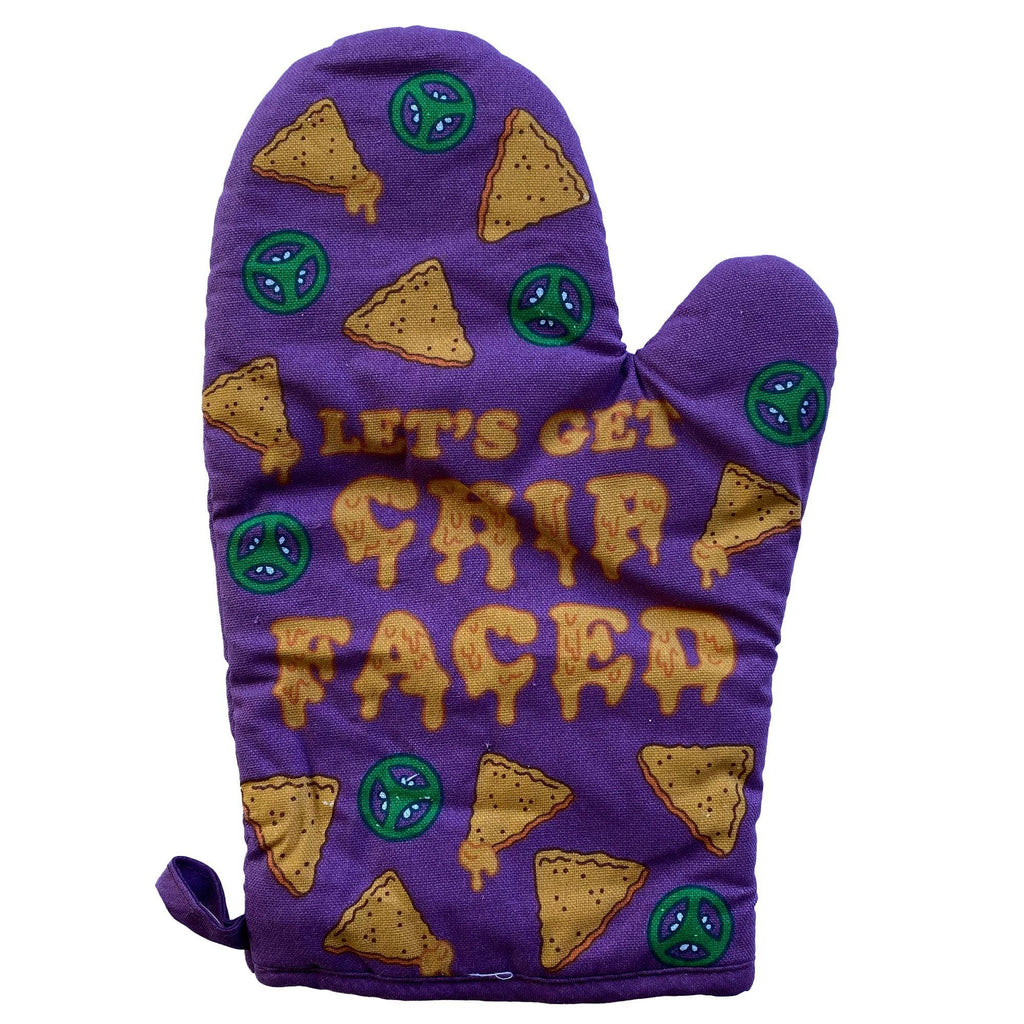 Let's Get Chip Faced Oven Mitt Funny Pot Holder Novelty