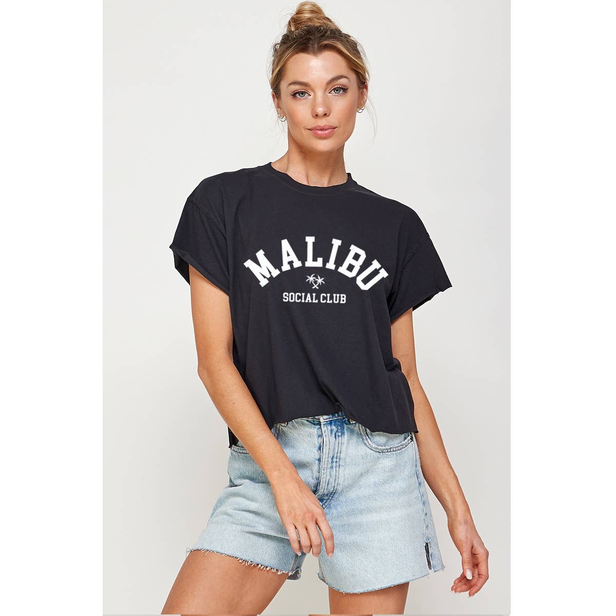 Malibu Vintage Graphic Crop Top