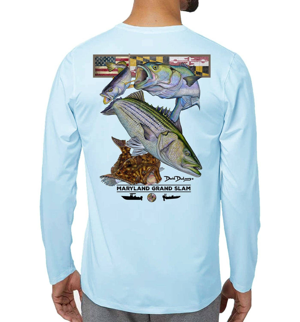 Men’S Performance Maryland Grand Slam Arctic Blue Long Sleeve