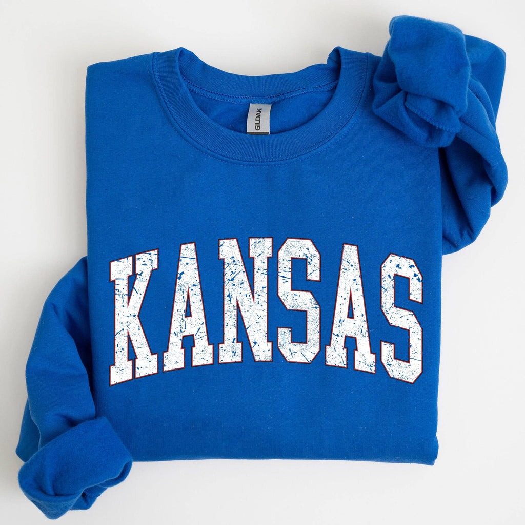 Kansas, Football, Sports Game Day Touchdown State Sweatshirt