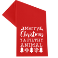Filthy Animal Christmas Towel