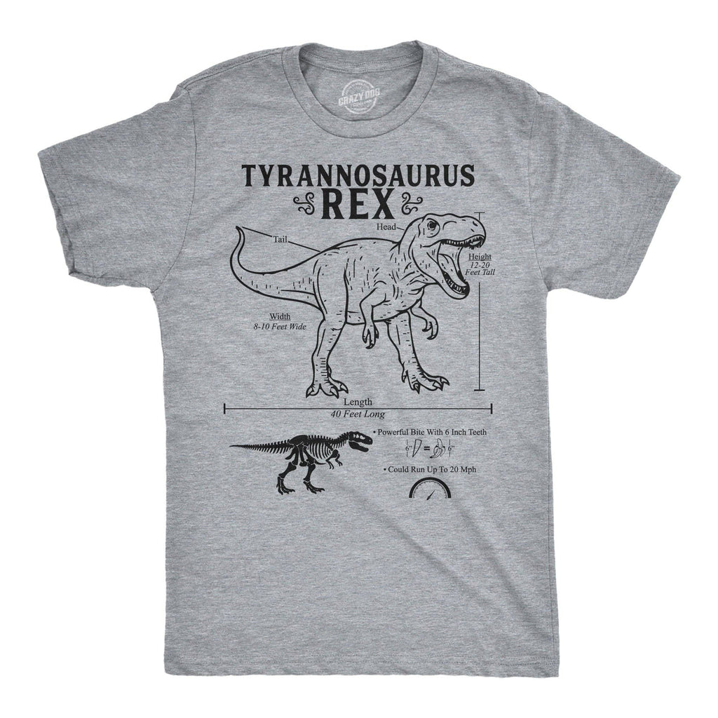Tyrannosaurus Rex Infographic Men's T Shirt
