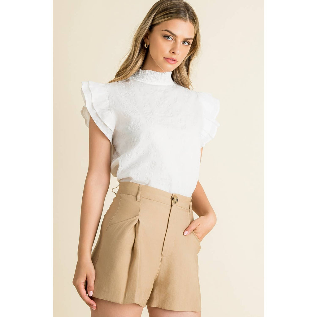 Flutter Sleeve Top