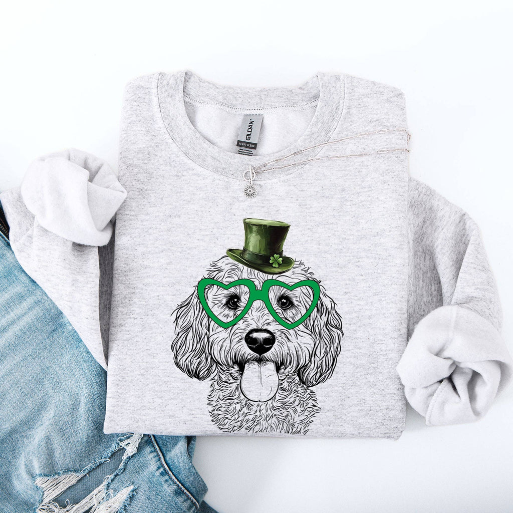 Cockapoo, Dog, St Patrick's Day, Lucky, Irish Sweatshirt