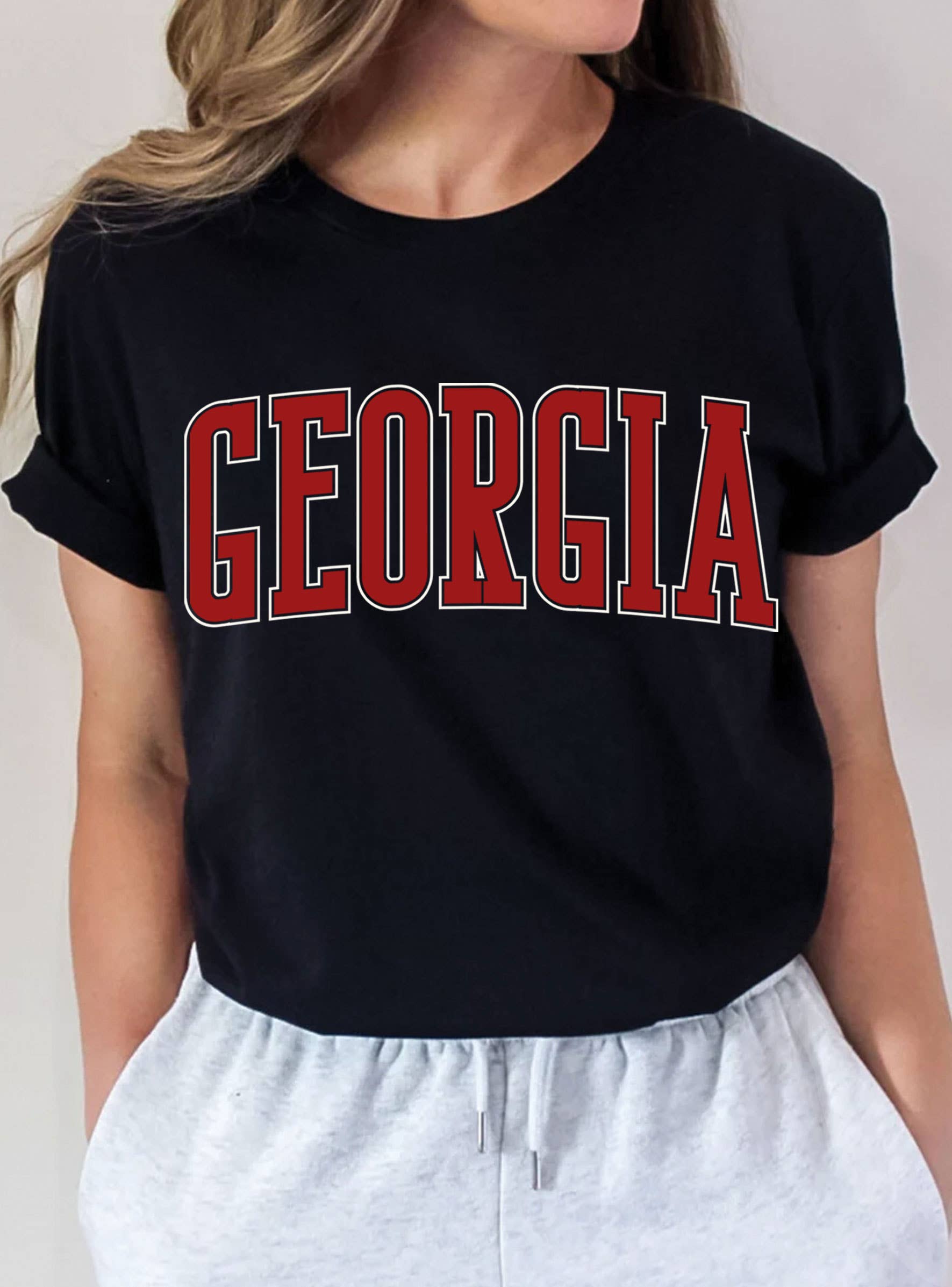 Georgia Puff Print Graphic Tshirts