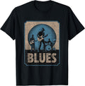 Electric guitar blues band vintage music style T-Shirt