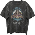 AC/DC High Voltage T Shirt for Men & Women Front & Back Print 76 Tour Crewneck Tee - Rock Band Tshirt