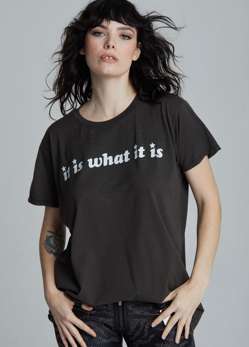 23116 - It Is What It Is Blk Unisex Tee