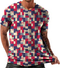 Mens Tshirts Graphic Crewneck Loose Fit Men Casual Shirt Breathable Short Sleeves Summer Beach Tops Hawaii Outfits
