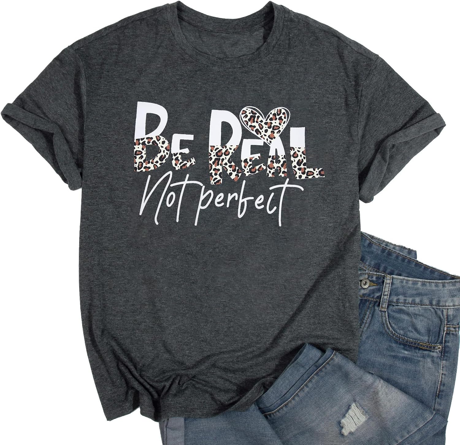 Inspirational Shirts for Women Positive Message Shirts Women Be You Be Real Graphic Tees Motivational T Shirts Women