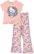 Girls T-Shirt and Leggings Outfit Set Toddler to Big Kid Sizes (4T - 14-16)