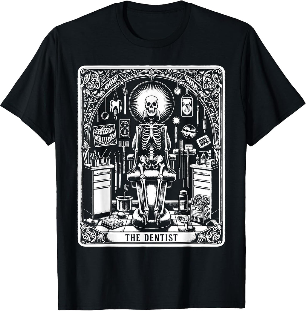 Dentist Tarot Card Skeleton Dental Hygienist