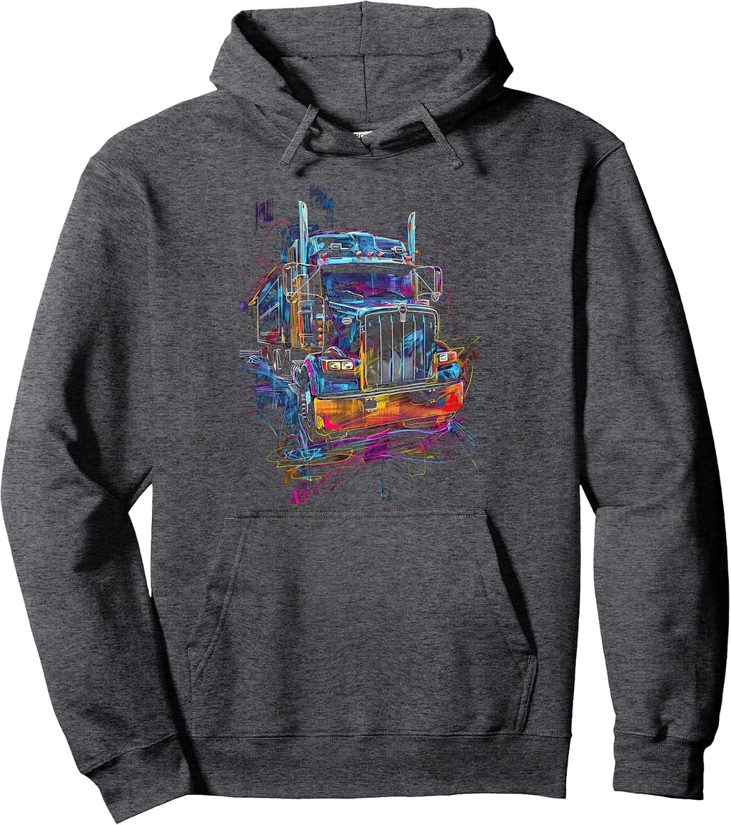 Semi Truck Driver 18 Wheeler Trucker merch
