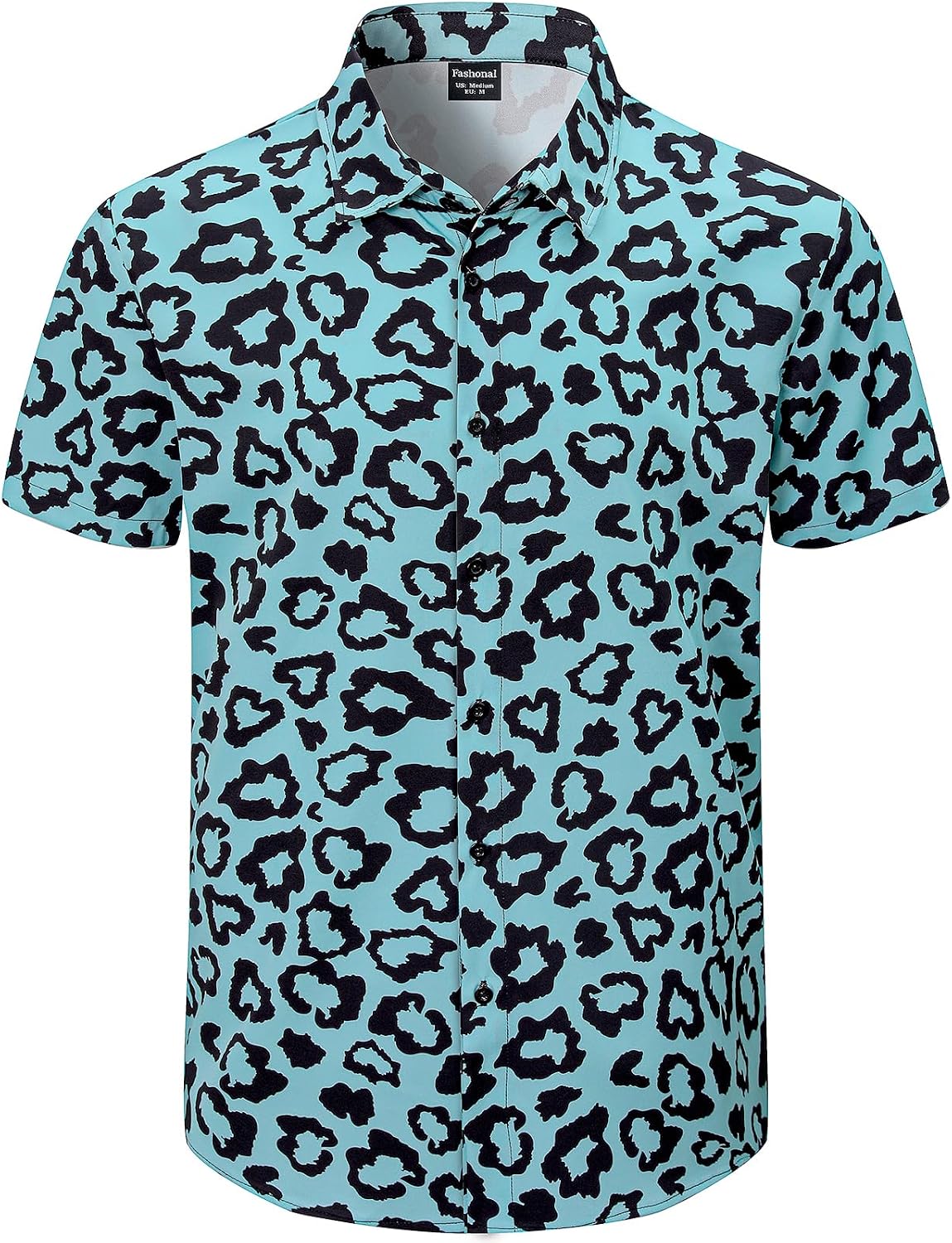 Men's Animal Print Novelty Button Down Hawaiian Shirt, S-4XL