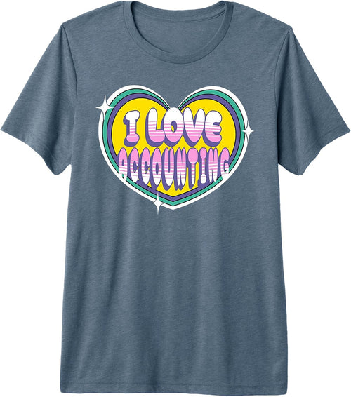 accountant graphic i love accounting heart symbol