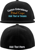Custom Embroidered Hat - Personalized Front & Back Embroidery - Add Your Text or Logo - Multiple Styles & Colors Available