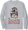 True Crime Glass Of Wine In Bed By Nine Messy Bun