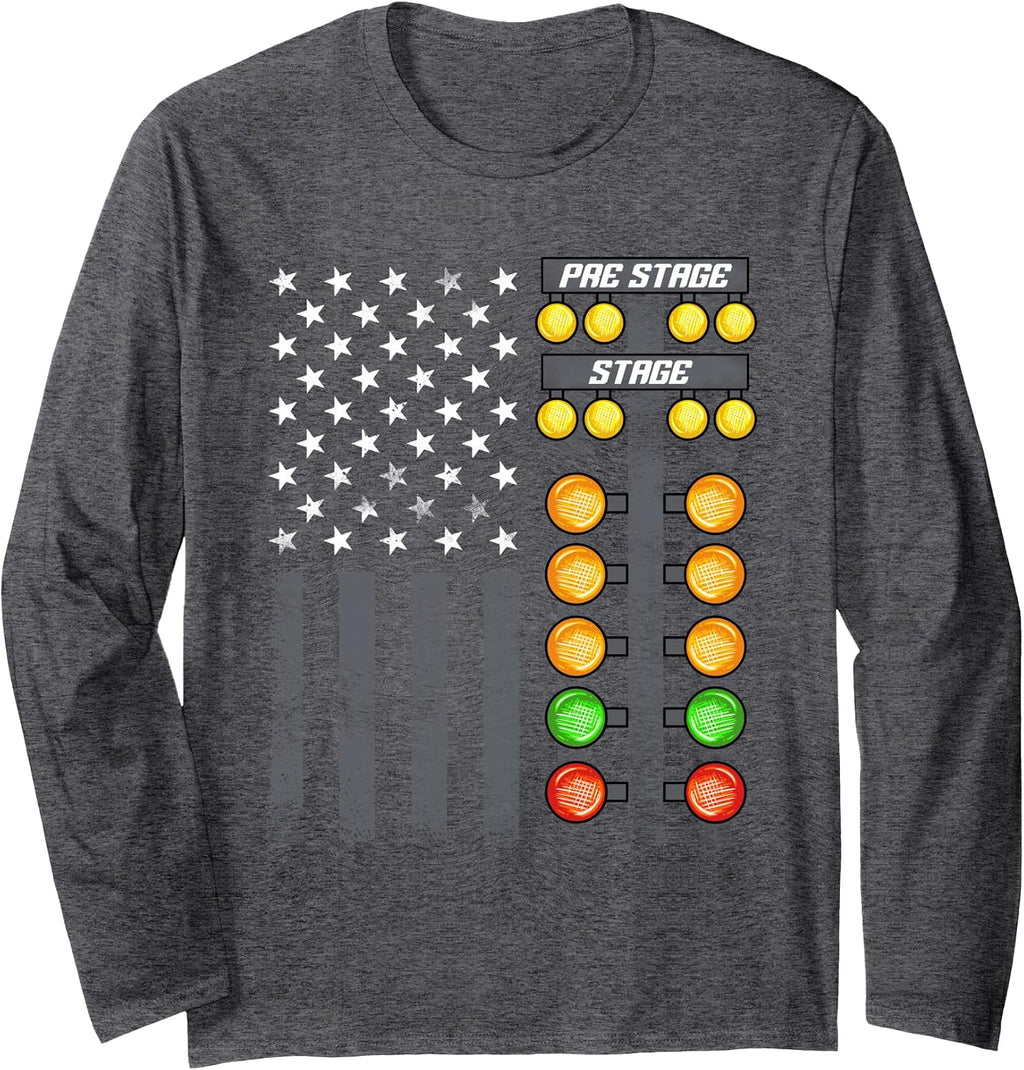 Drag Racing American Flag Drag Strip Tree Light