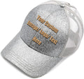 Unisex Custom Baseball Caps Personalized Glitter Trucker Hats Best Mom Ever Gifts Summer Hat Sunshine Add Text or Image Here
