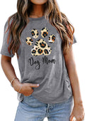 Dog Mom Shirt Women: in My Dog Mom Era T Shirts Cute Paw Print Tee Animal Lover Gifts Casual Summer Tops