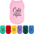 Expressive Polyester Dog Shirt Vest: Soft and Lightweight Puppy Shirt for Small and Medium Dogs, Featuring the Playful 'Cute but Psycho' Slogan Print Shirts Tank Top Pink M