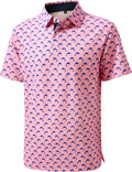 Men's Golf Shirts Dry Fit Short Sleeve Slim Fit Performance Moisture Wicking Casual Collared Golf Polo Shirts for Men