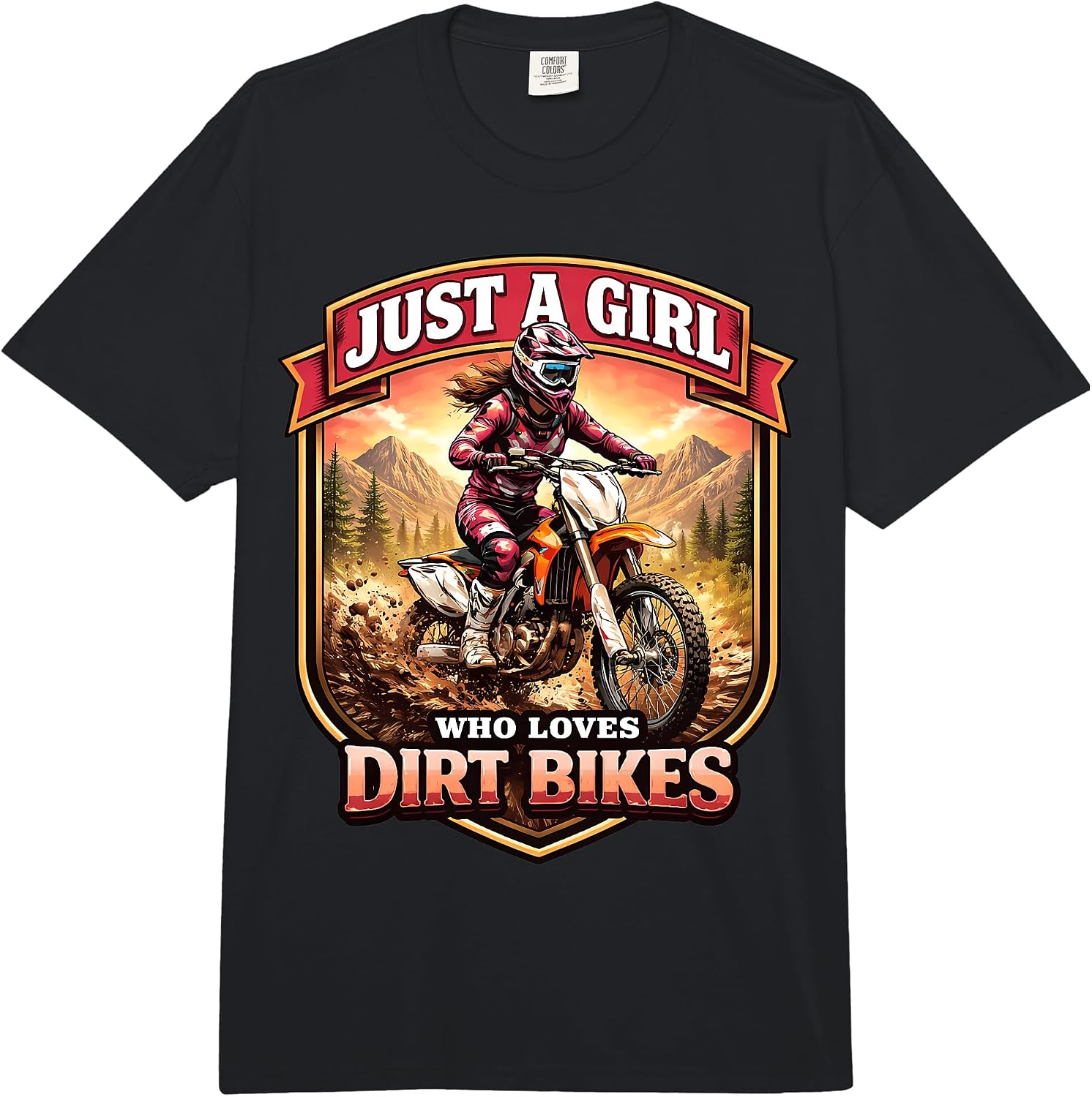 Just A Girl Who Loves Dirt Bikes Rider MX Merch