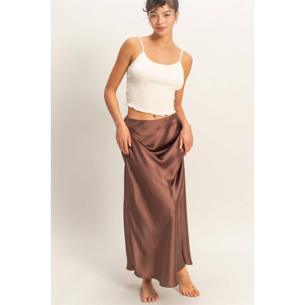 Satin Maxi Skirt