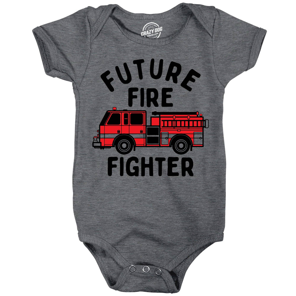Future Fire Fighter Baby Bodysuit