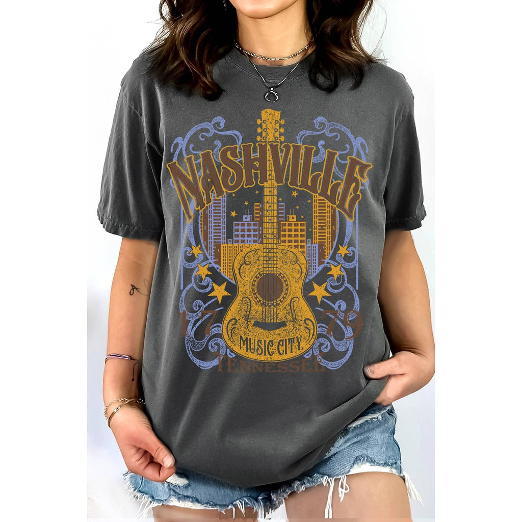 Nashville Women's Graphic T-Shirt, Relaxed Fit