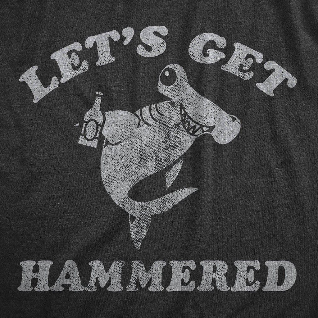 Lets Get Hammered Shark Men's T Shirt