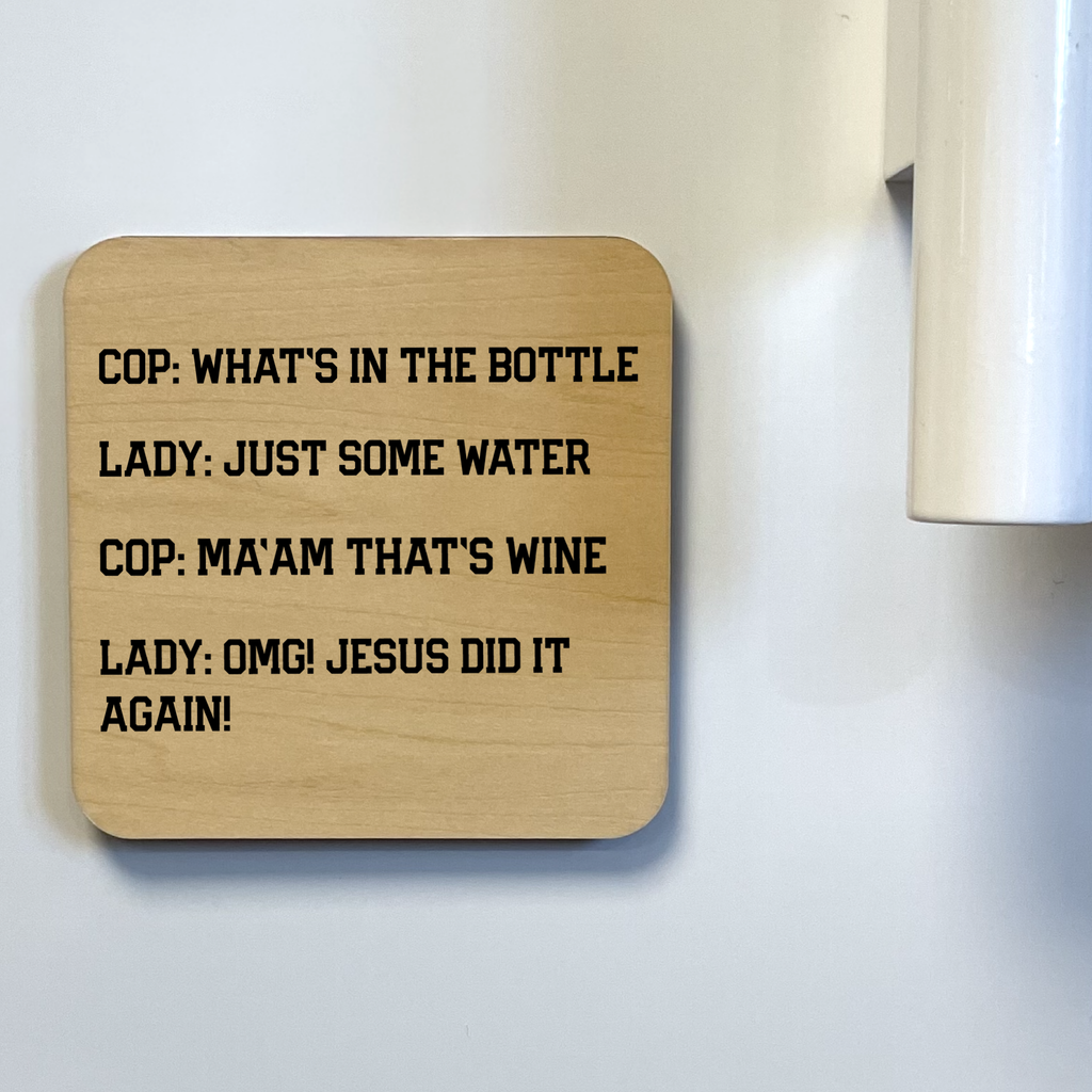 Jesus Did It Again Magnet/Drink Coaster