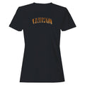 Michigan Tiger Fur Print Arch Text Women's T-Shirt
