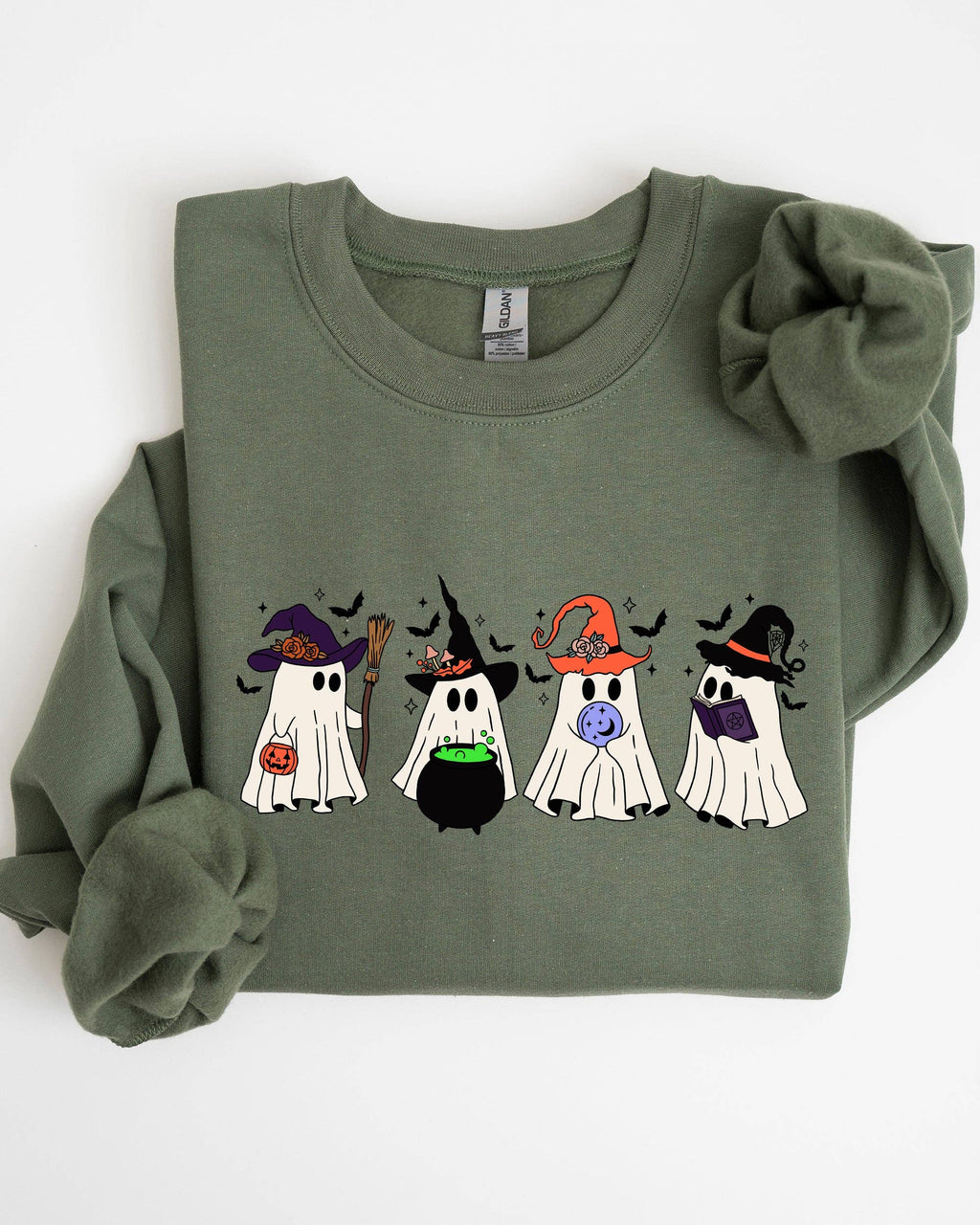 Cute Halloween Ghosts Skeleton Halloween Autumn Sweatshirt