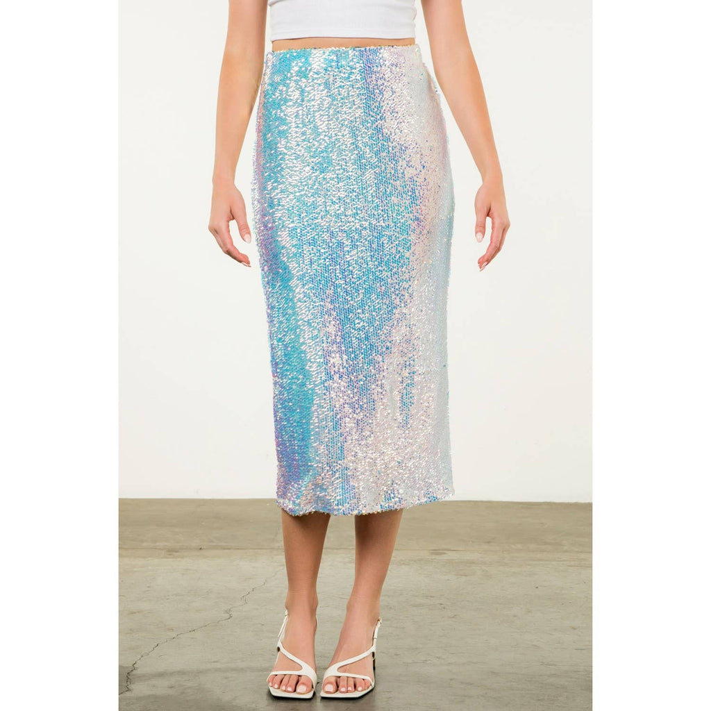 Midi Sequin Skirt