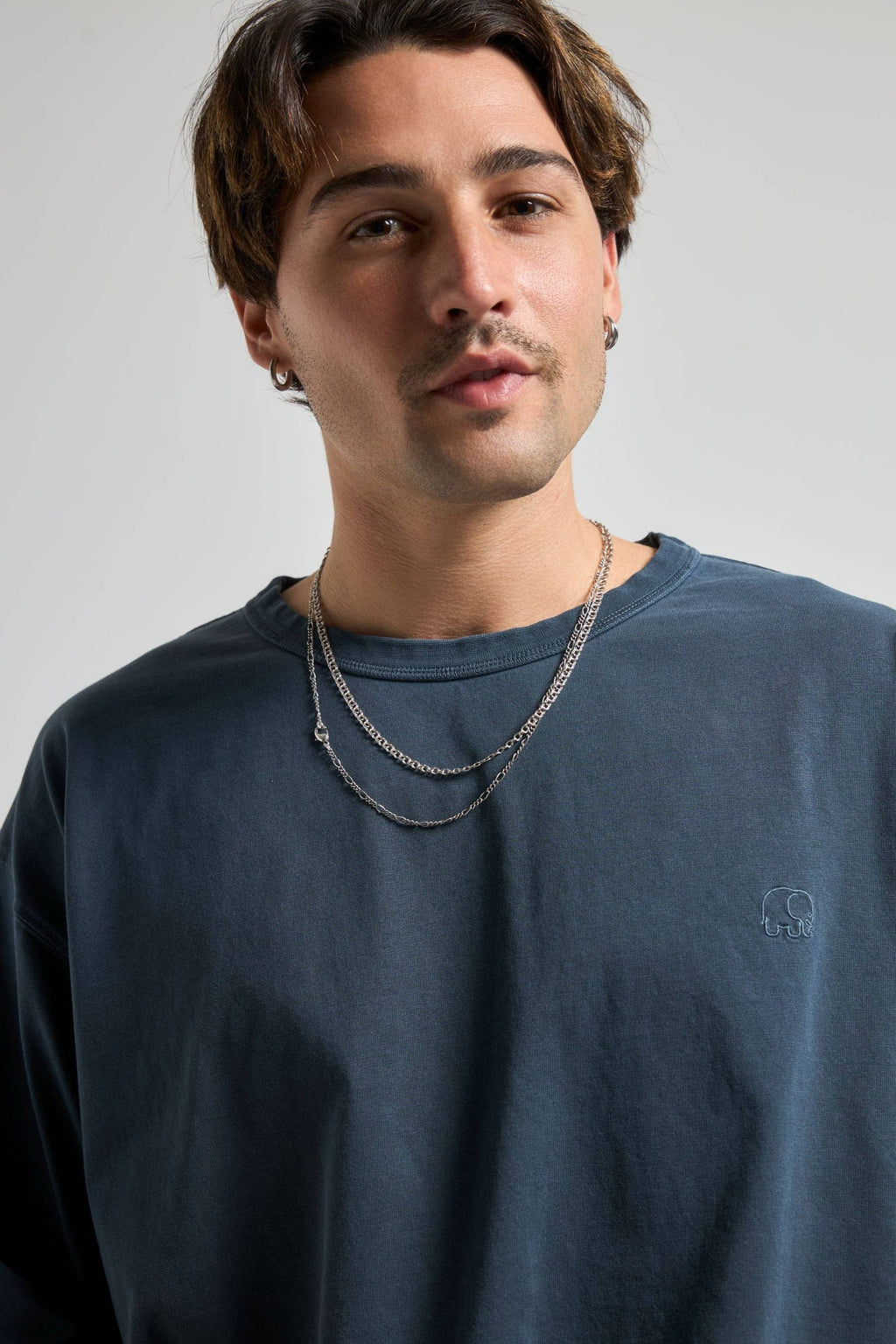 Essential Sunwashed Heavyweight Oversized T-Shirt Washed Navy