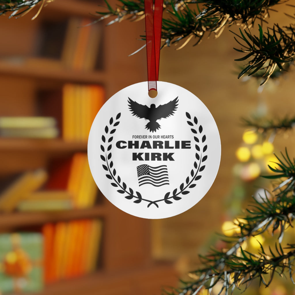 Freedom Charlie Kirk Forever Our Hearts Ornament T-Shirts