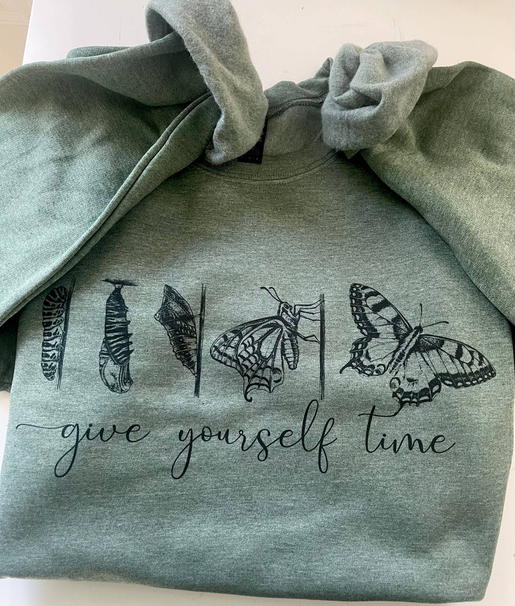 Give Yourself Time Butterfly Sweatshirt