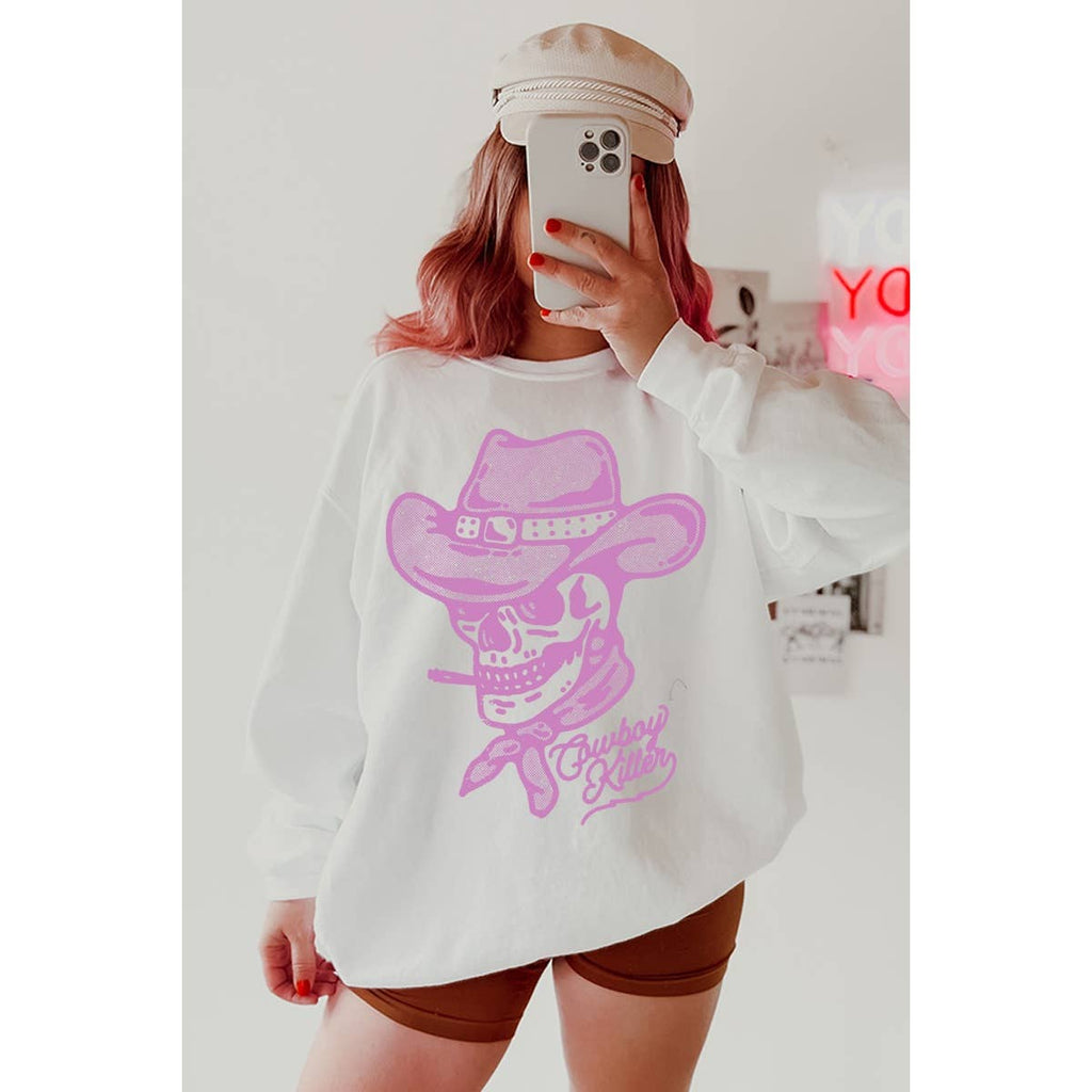 Cowboy Killer Vintage Graphic  Sweatshirts